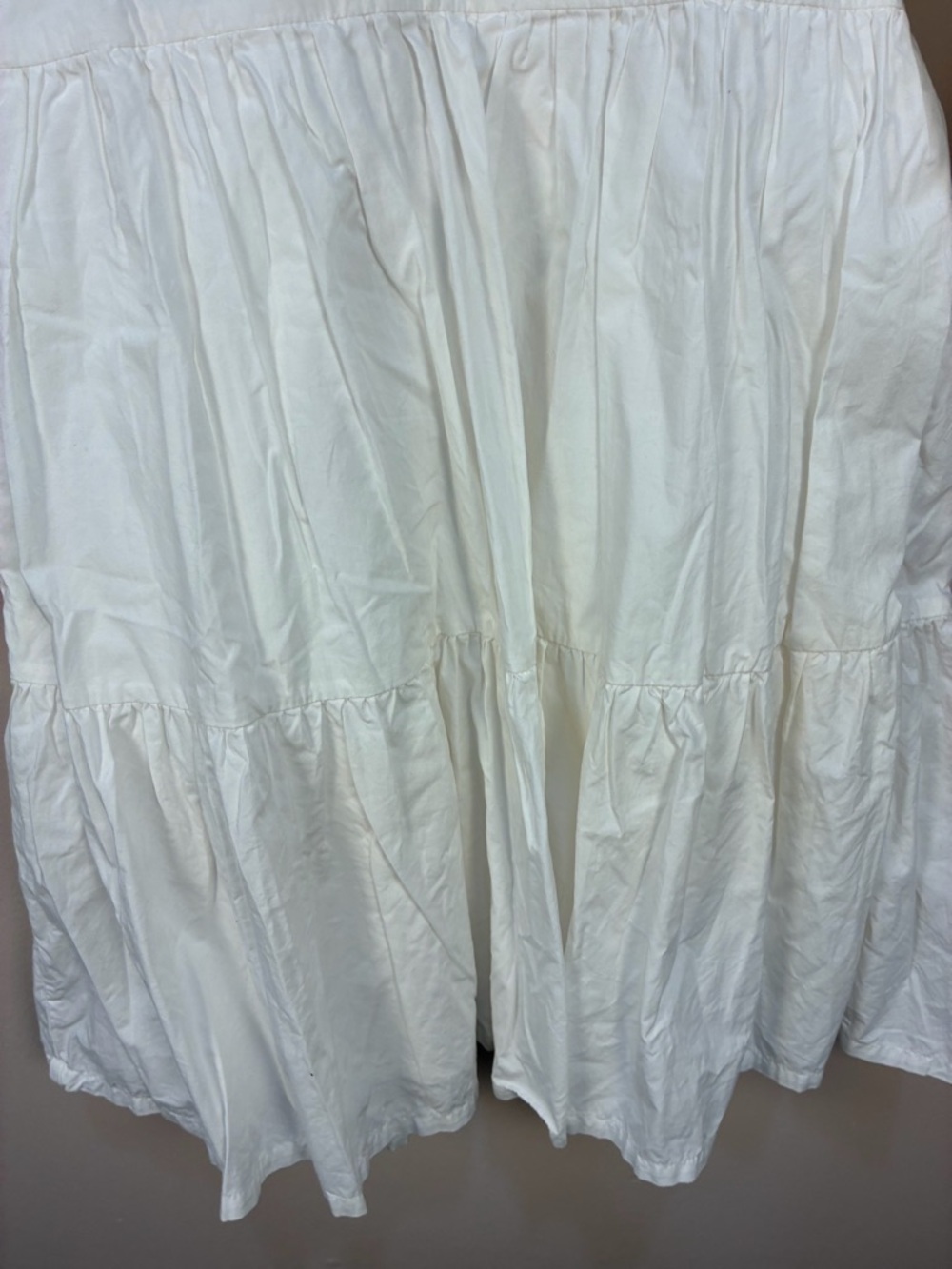 J.Crew White Cotton Tiered Dress - Picture 3 of 12